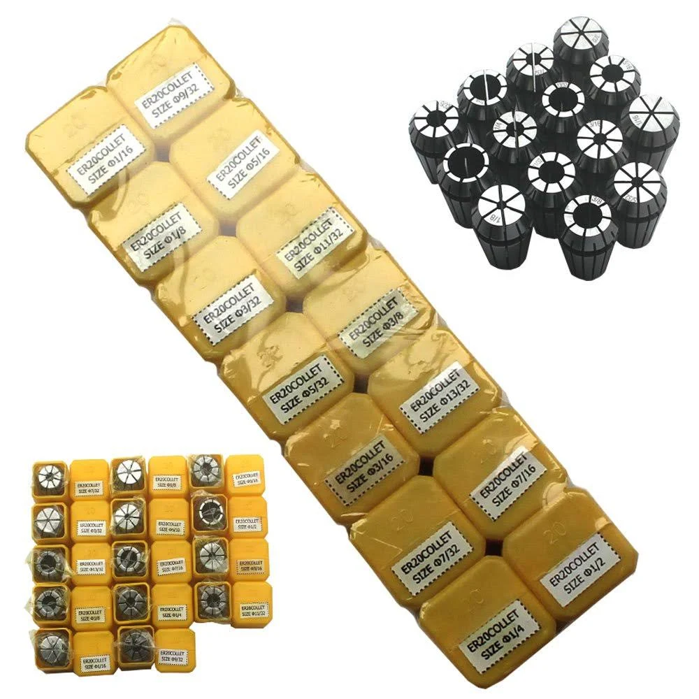  ER20 14 PCS Spring Collet Set 1/16&#034; 3/32&#034; 1/8&#034; 5/32&#034; 3/16&#034; 7/32&#034; 1/4&#034; 9/32&#034; 