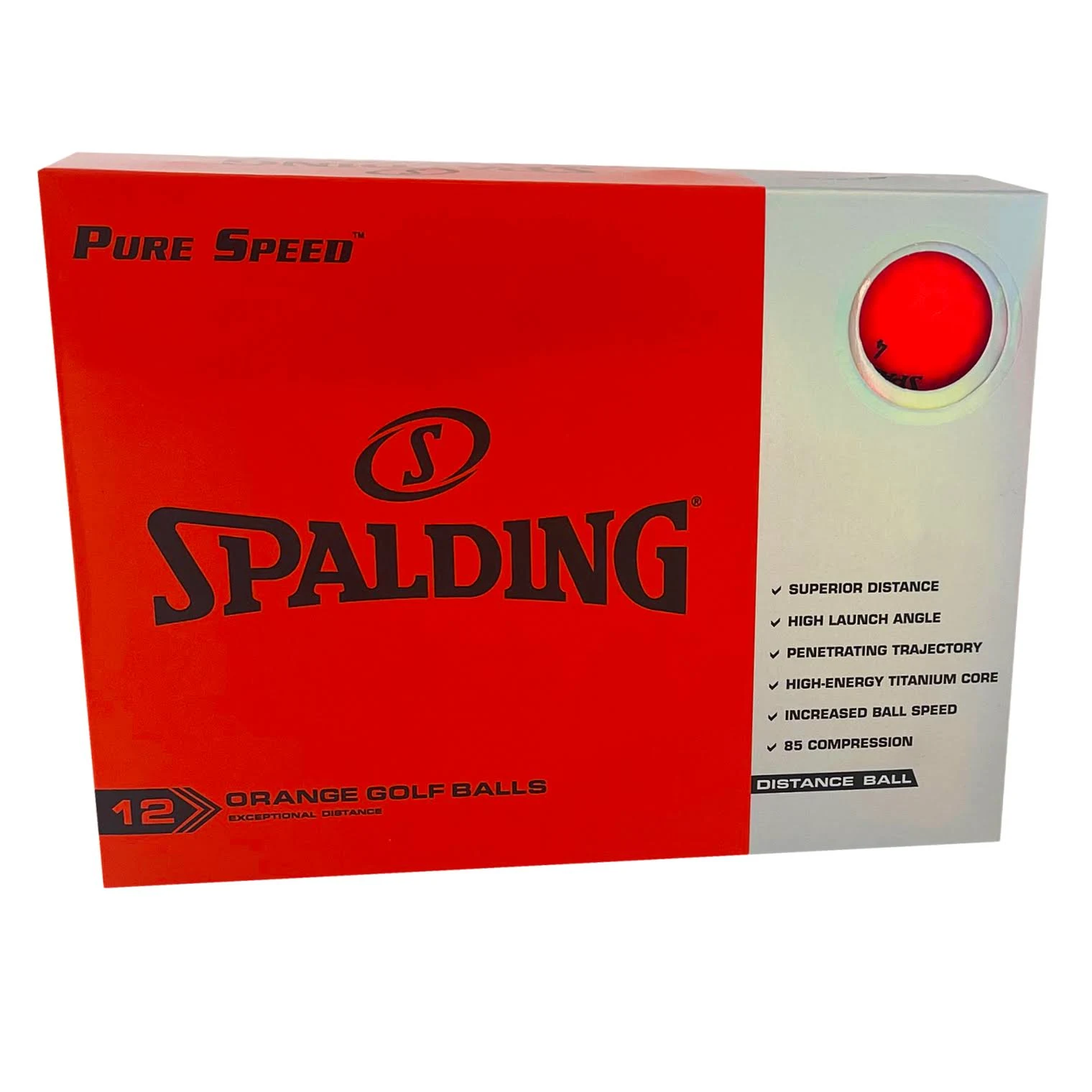 Spalding Pure Speed Red Golf Balls 12 Pack