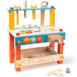 ROBUD Wooden Play Tool Workbench Set for Kids Toddlers