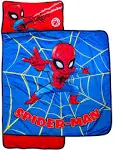 Marvel Spidey Action Nap Mat - Built-in Pillow and Blanket Featuring Spiderman