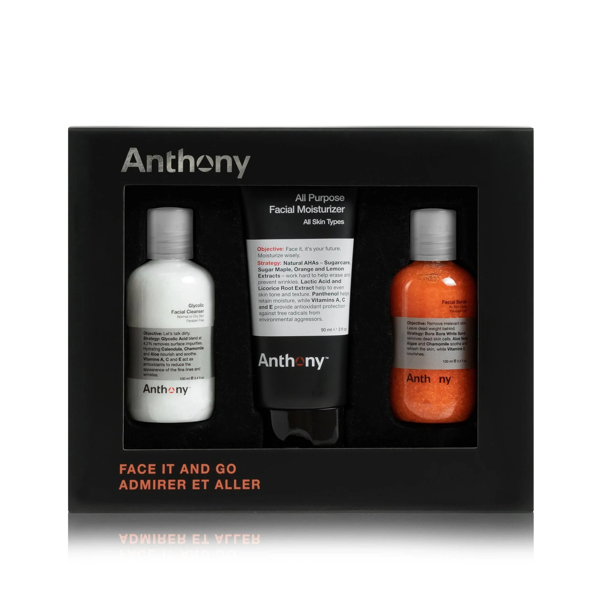 Anthony - 3pcs Face It & Go Kit