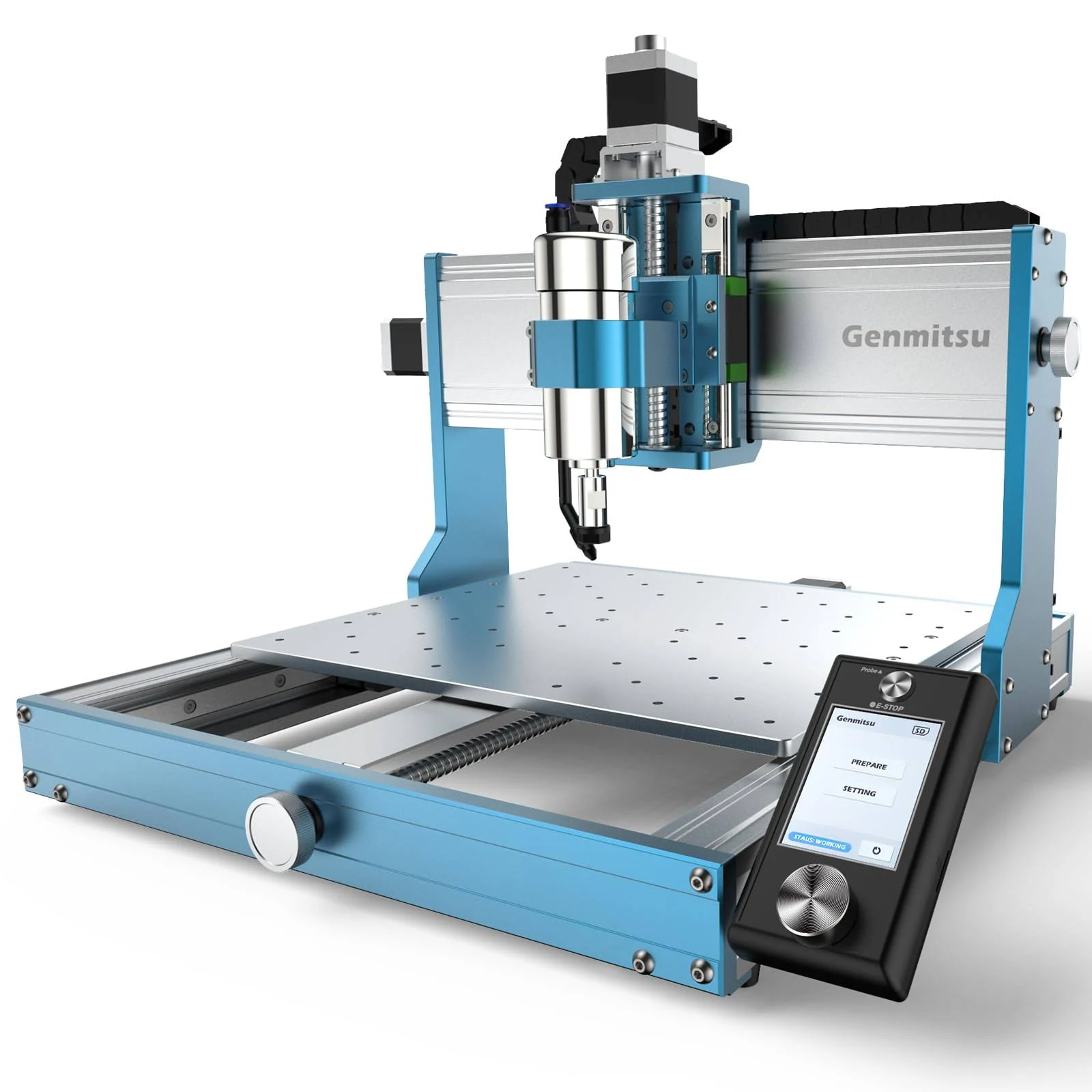 Genmitsu 3030-PROVer MAX CNC Router Machine with Linear Guide & Ball Screw Motion, Achieve ±0.05mm Accuracy for High Precision Metal Aluminum Copper Acrylic Engraving, Supports 4th Axis Rotary Kit