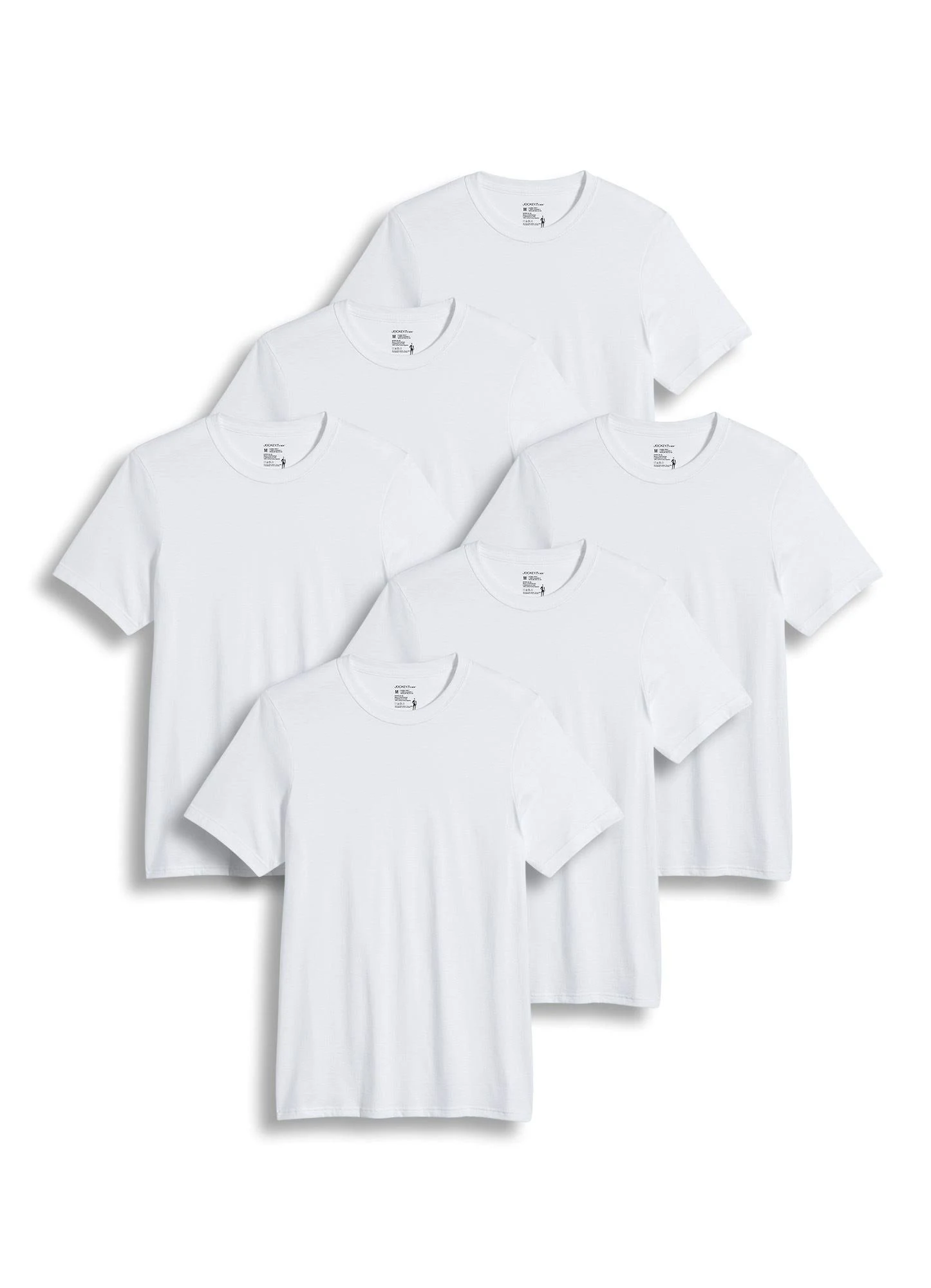 Jockey Men's Classic Crew Neck T-Shirt 6-Pack