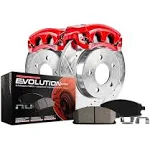 PowerStop Z23 Evolution Brake Rotor, Pad and Caliper Kit; Rear (94-04 Mustang GT, V6)