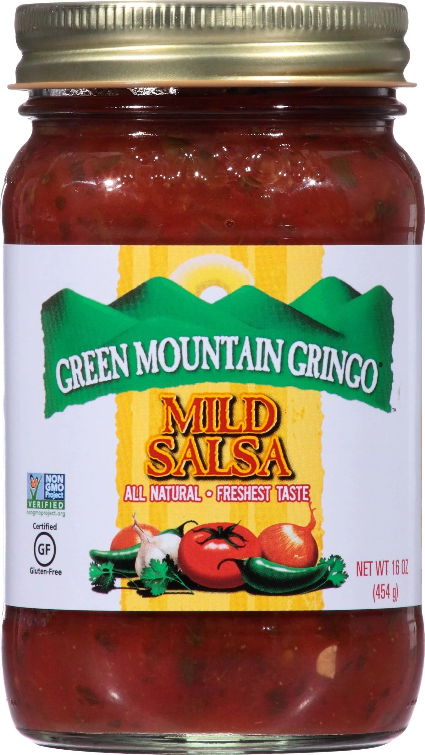 Green Mountain Gringo, Salsa Mild, 16 Oz(Case Of 12)