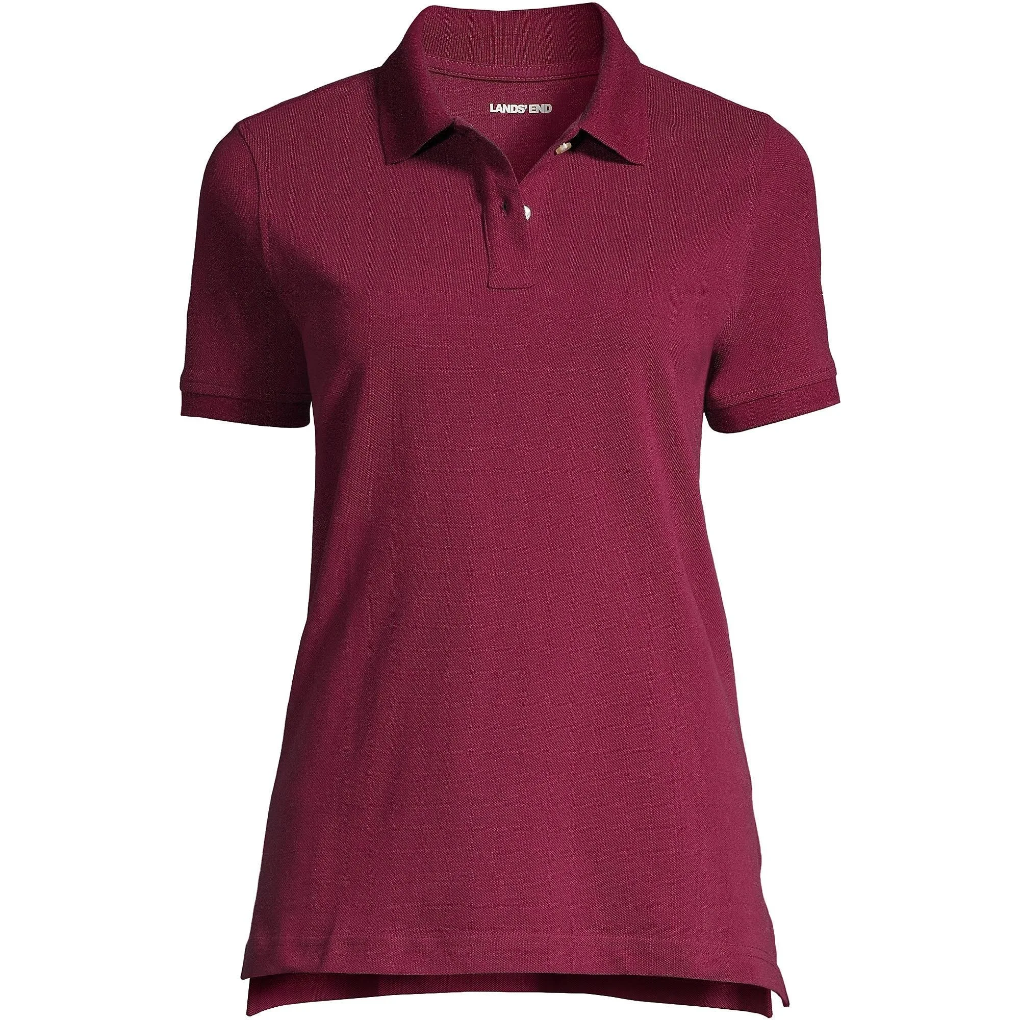 Lands' End Women's School Uniform Short Sleeve Mesh Polo Shirt