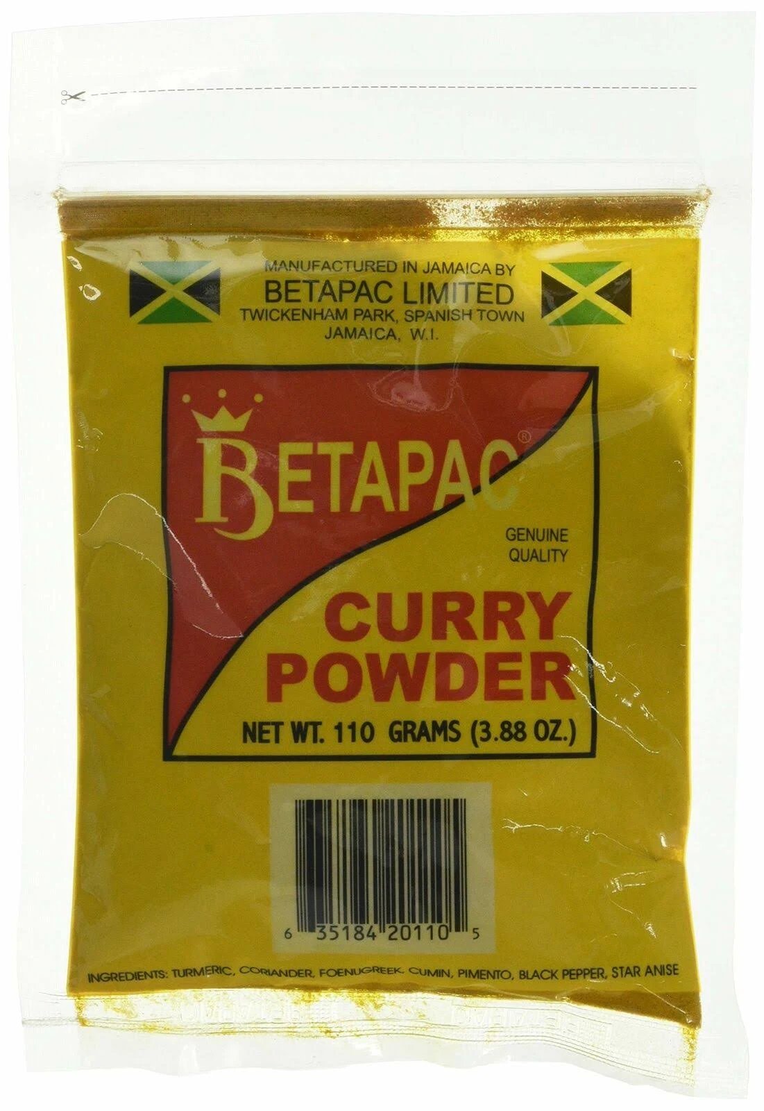 Betapac Jamaican Curry Powder 110grams