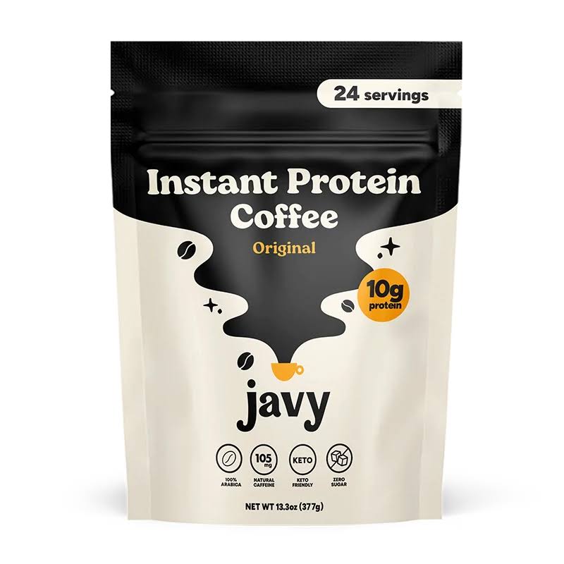 Javy Premium Instant Coffee - Protein Coffee - 24 Servings