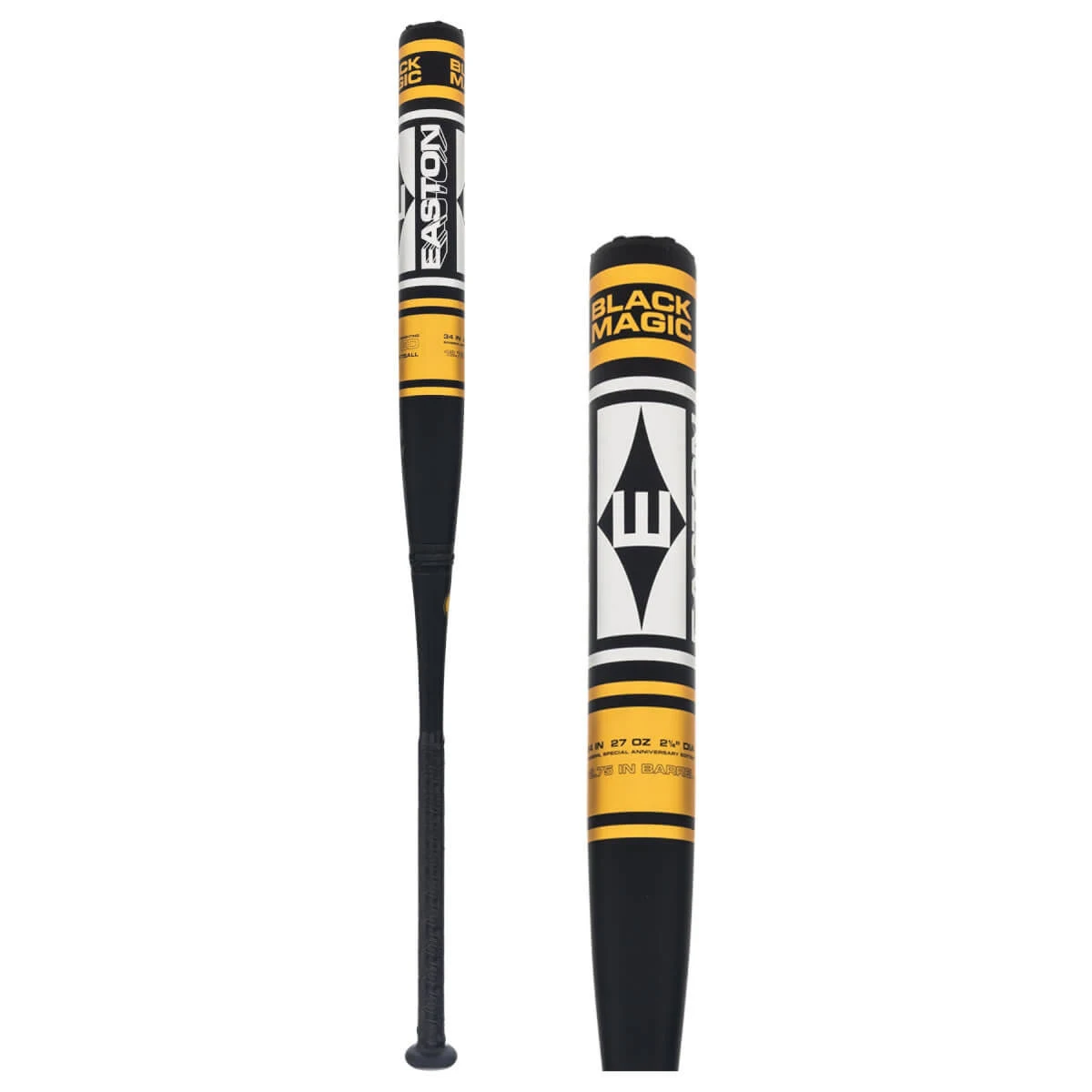 Easton 2022 Black Magic End Loaded 12.75&#034; Slowpitch Softball Bat 34” - 26 oz