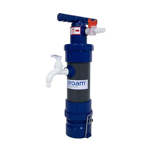 ROAMfilter Mini Portable Water Filter System - Hiking & Backpacking Water Purifier Pump with Inline Capability for Camping & Emergency, Long Lifespan, no Electricity Required