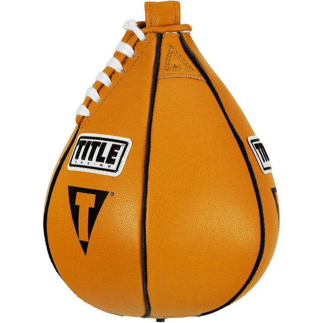 Title Boxing Leather Speed Bag - XS - Yellow - (5&#034; x 8&#034;)