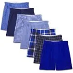 Fruit of the Loom Boy LRG woven BOXERS 5 ct tag free relaxed fit wicks moisture 