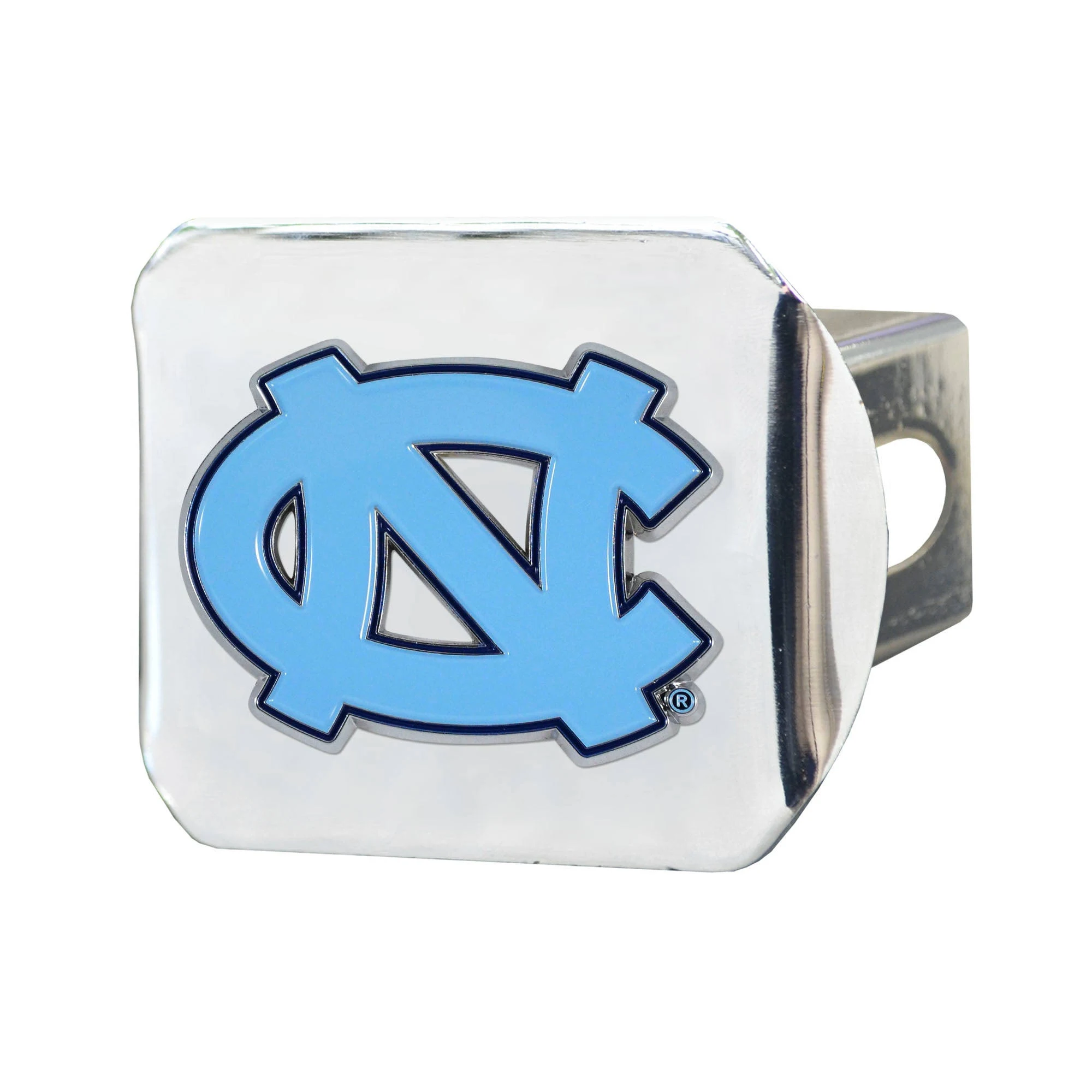 NCAA University of North Carolina - Chapel Hill Color Emblem on Chrome Hitch Cover