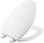 Kohler Brevia White Elongated Toilet Seat Quick Release &amp; Attach Hinges K-4774-0