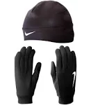 Nike Dri-FIT Men's Running Beanie/Glove Set (Large, Black)