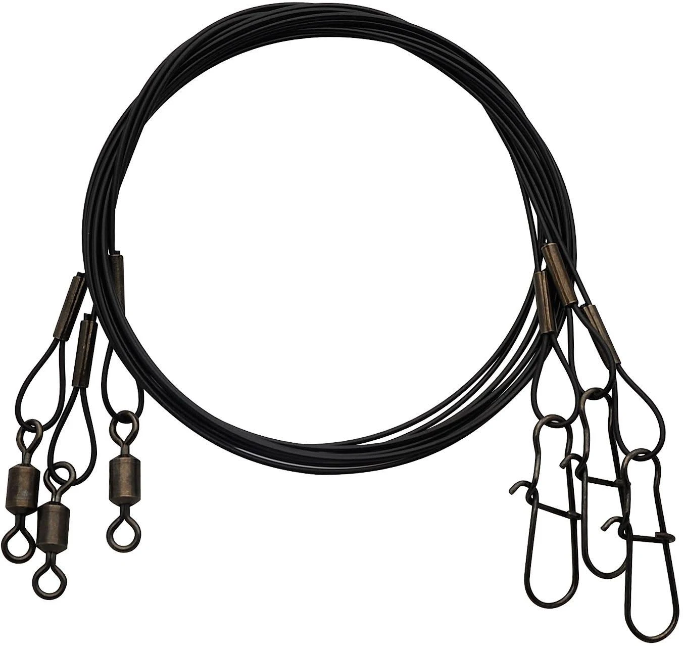 Eagle Claw Fishing Heavy Duty Black 9" Wire Leaders 3-Pack