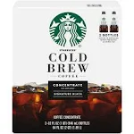 Starbucks Coffee Concentrate Cold Brew Signature Black