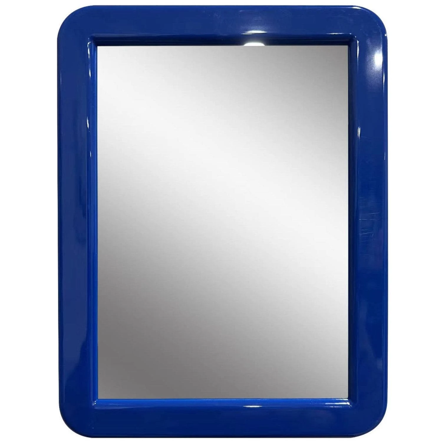 Locker Mirror Magnetic for Boys or Girls Locker, Navy Blue 5" x 7" - Real Glass Magnetic Mirror for School Locker, Office, Home