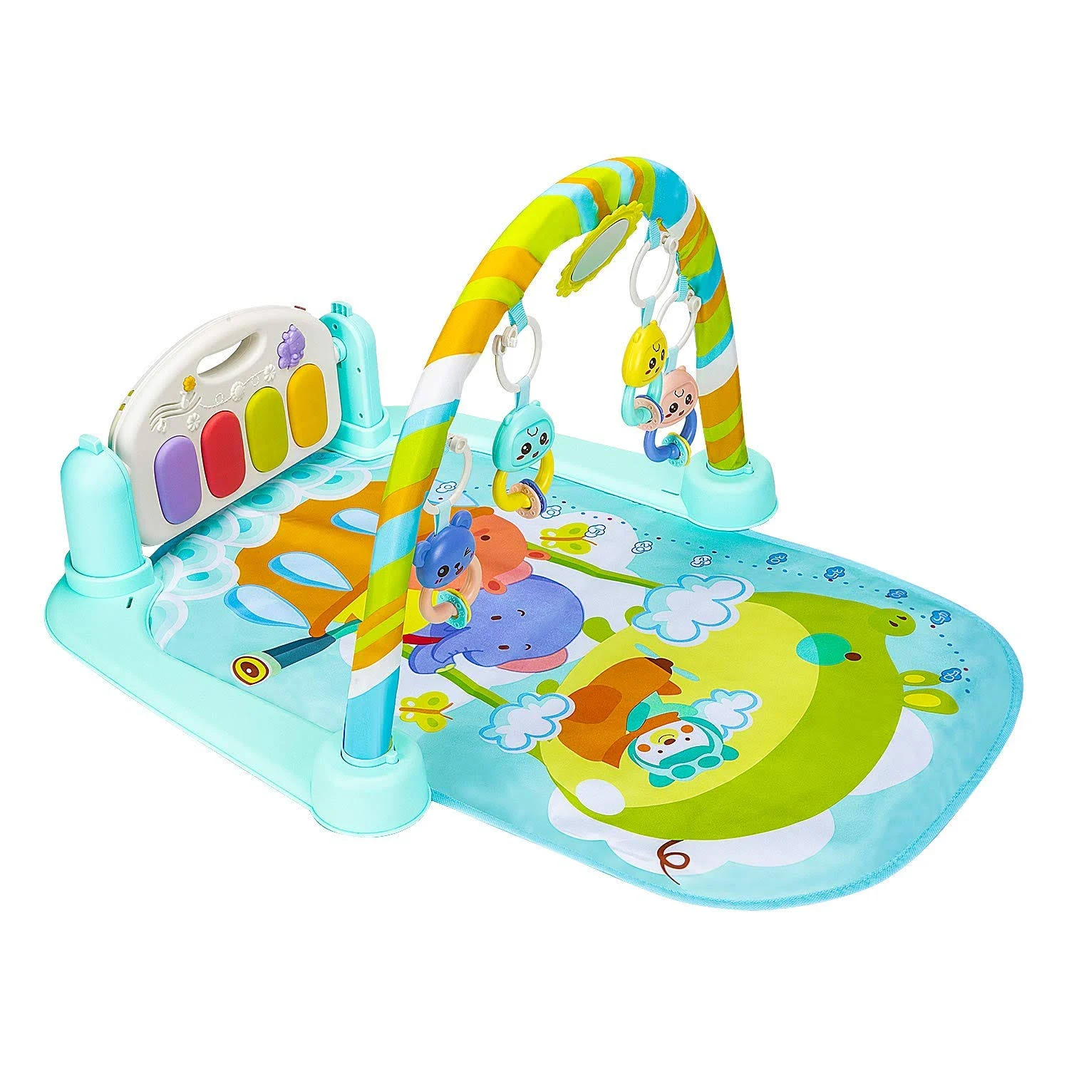 Christoy Baby Play Gym Kick and Play Mat Newborn Activity Gym Lay & Play 3 in 1 ...