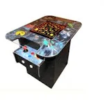 Cocktail 60 Classic Retro Games Sit Down Arcade Machine Full Size 2-Player