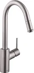 Hansgrohe Talis S Steel Optik Single Handle Pull-Down Kitchen Faucet | 14872801