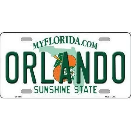 Orlando Florida Novelty Metal License Plate Tag LP-6006