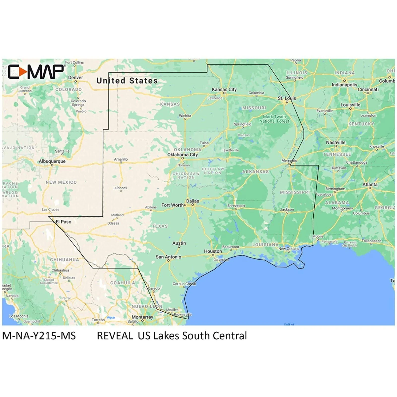 C-MAP Reveal SD Card Map Chart - US Lakes - North Central