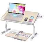 Slendor Laptop Desk Adjustable Laptop Stand Foldable Bed Table Portable Lap Desk Folding Notebook Stand Reading and Writing Holder Breakfast Tray