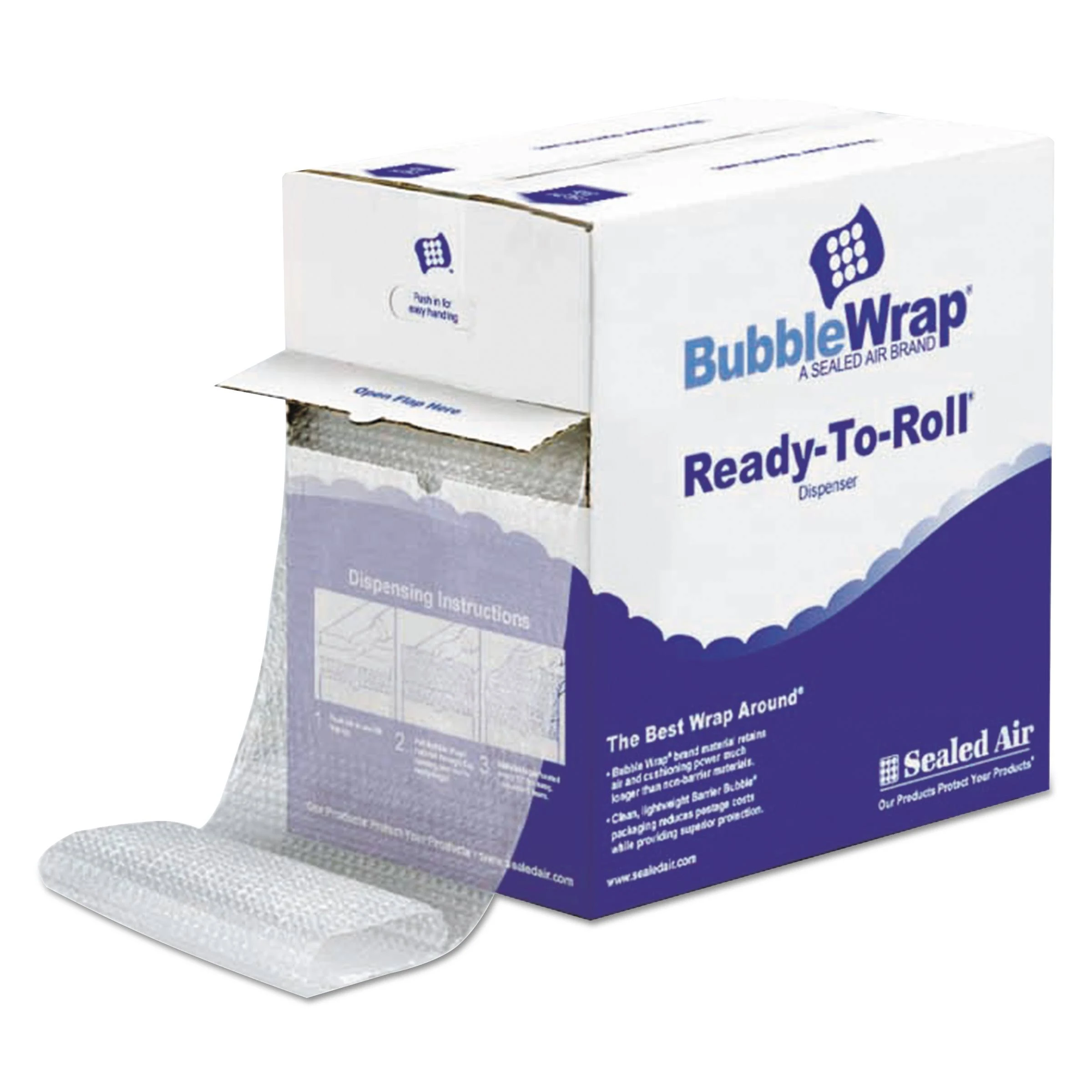 Sealed Air Bubble Wrap Cushioning Material, Clear