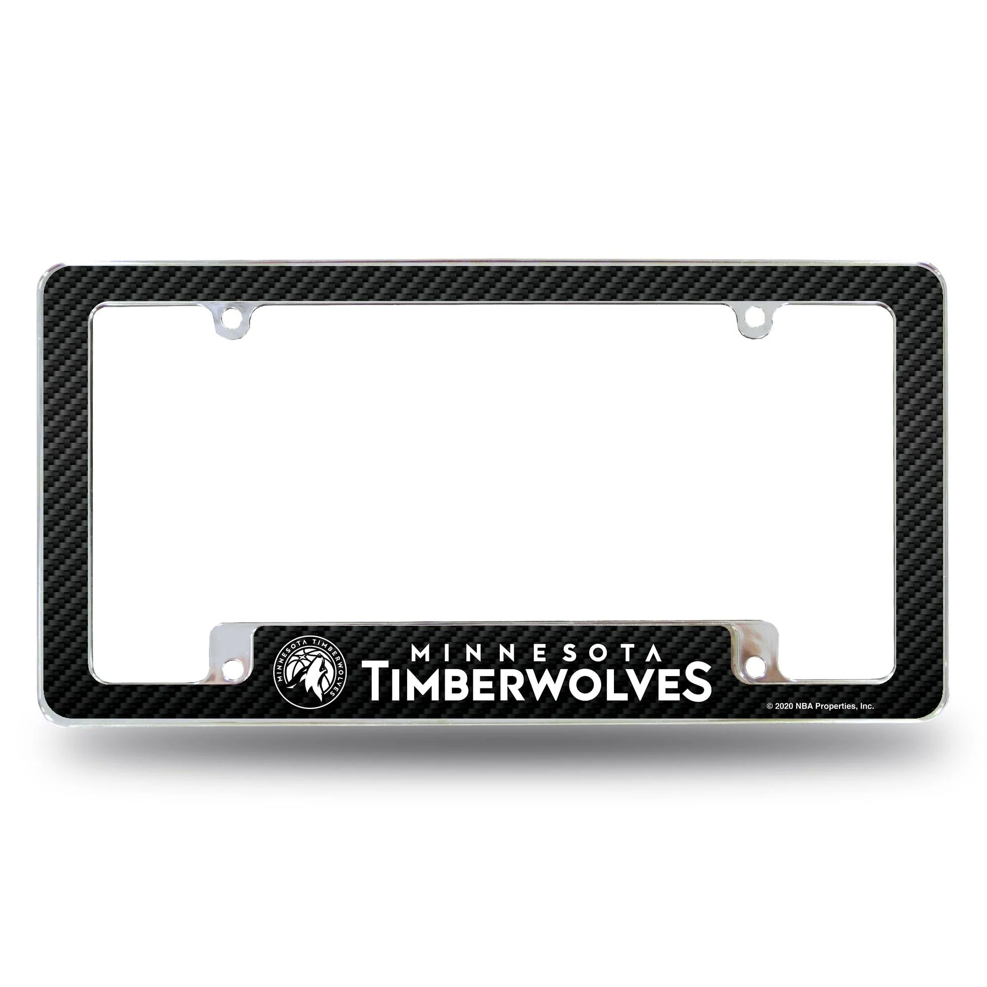 Rico Industries NBA Basketball Primary 12" x 6" Chrome All Over Automotive License Plate Frame for Car/Truck/SUV