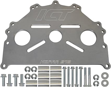 ICT Billet 551876 Engine Safe Stand Adapter Plate Mopar/Chrysler Small Block Big