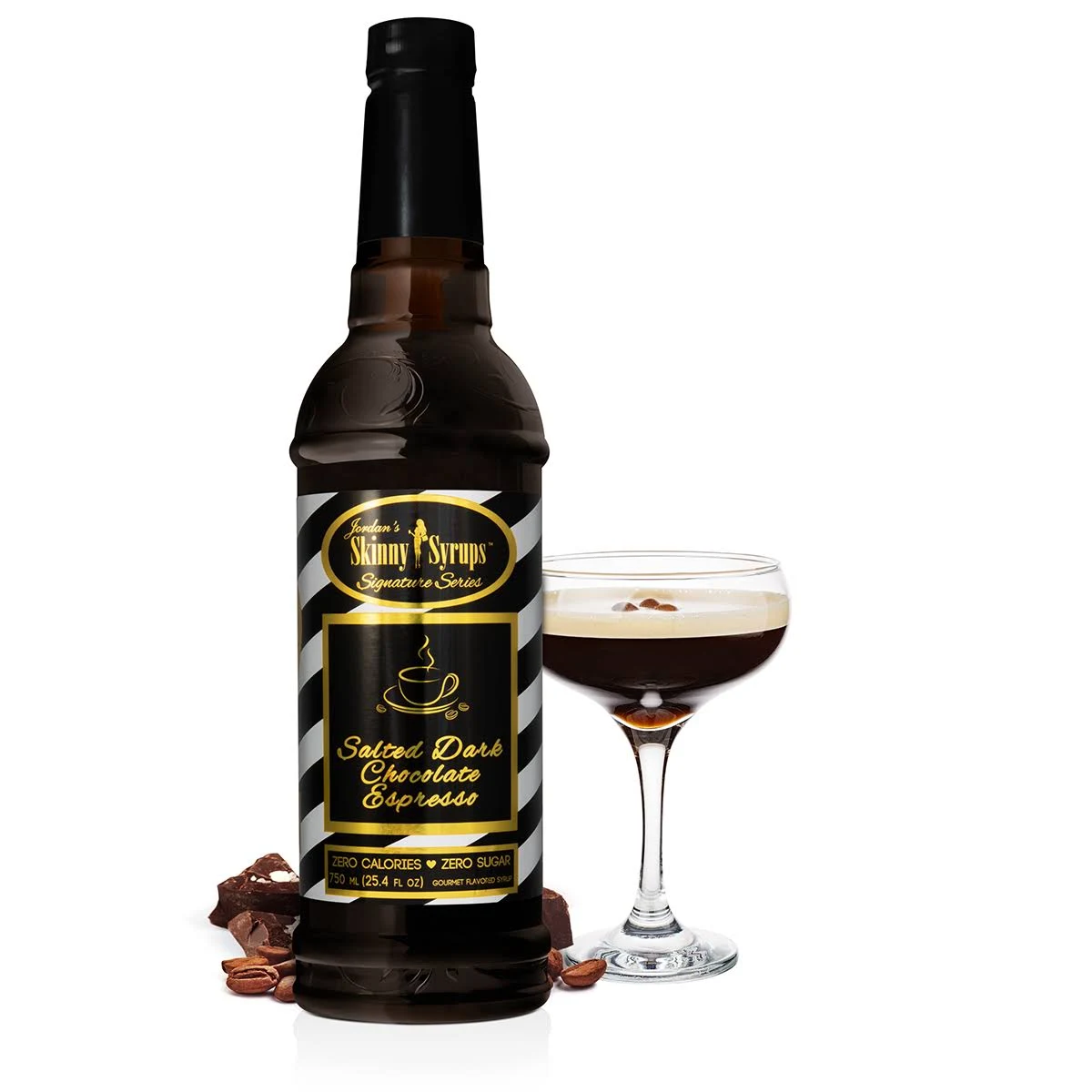 Salted Dark Chocolate Espresso- Jordan's Skinny Syrups- Sugar Free