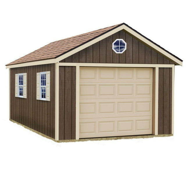 Best Barns Sierra 12x20 Wood Storage Garage Shed Kit - All Pre-Cut