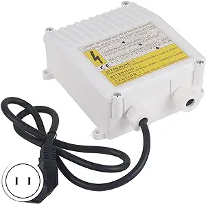 Pump Control Box Suction Pump Controller Household Deep Well Pump Submersible Pump External Control Box(1.5KW 2HP 50uf 13A US Plug 110V)