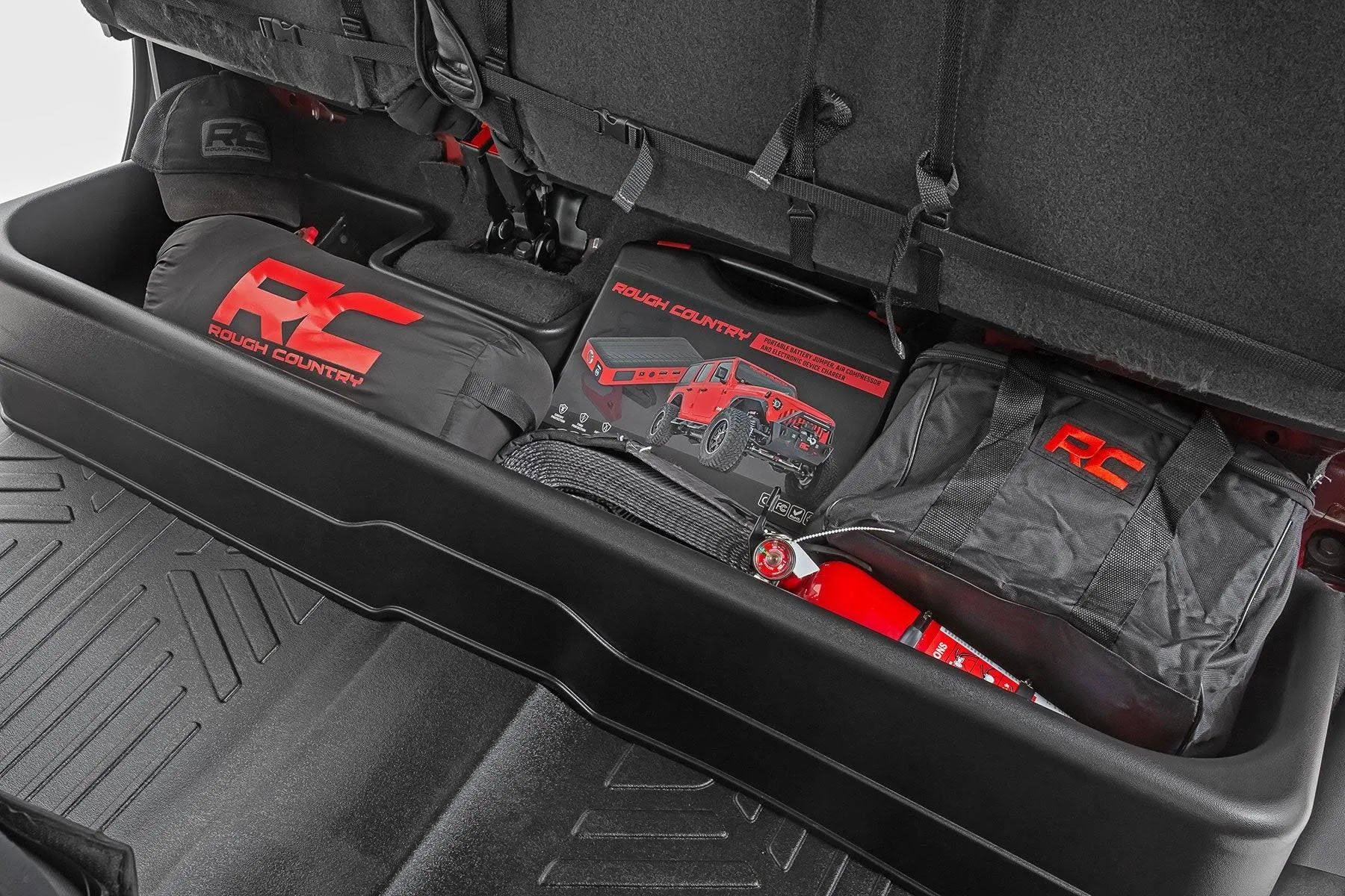 Rough Country (Rc09061) Under Seat Storage | Double Cab | Chevy/GMC 1500/2500HD/3500HD (19-24)