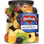 Dried Mixed Fruit with Prunes 2 lbs (32 Oz) Jumbo Container Jar