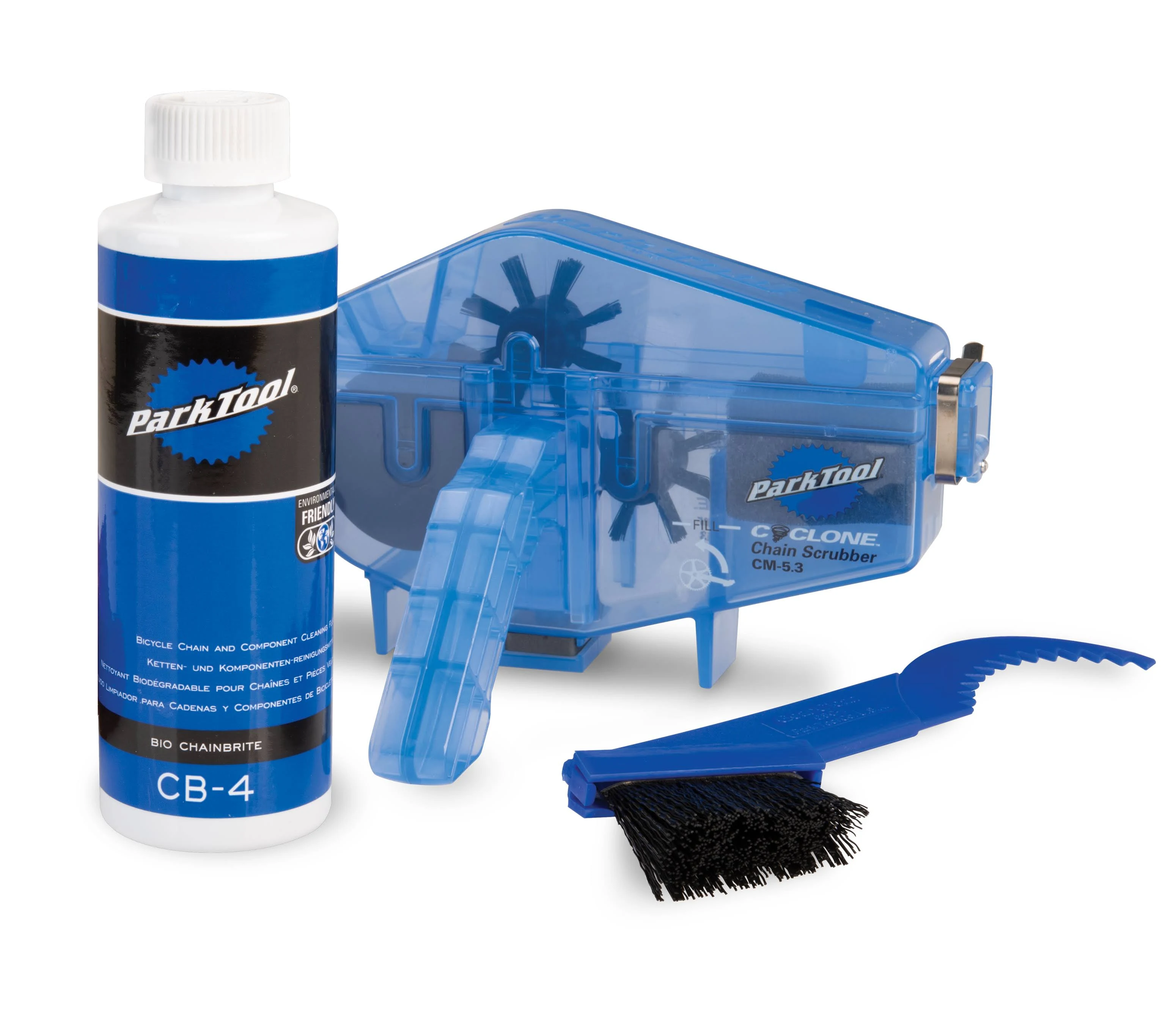 Park Tool CG-2.4 Chain Gang Bike Cleaning System CM-5.3 + CB-4 Bio + GSC-1 Brush