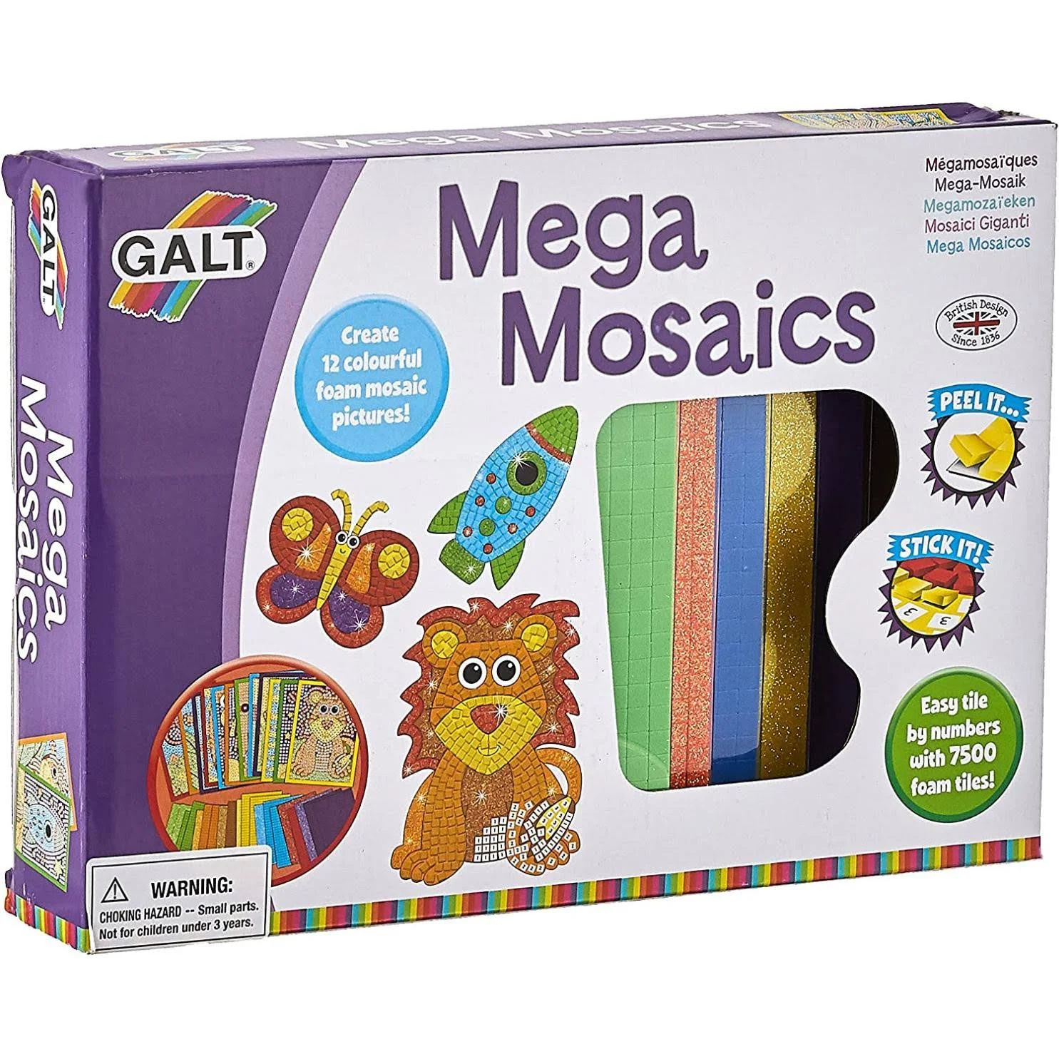 Galt Toys Mega Mosaics Kids' Craft Kits