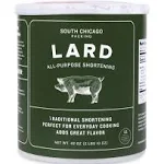 South Chicago Packing Traditonal LARD Shortening, 42 Ounces, Specialty Baking Shortening and Cooking Fat