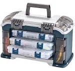 Angled Fishing Tackle Box Storage System w/ 3 Utility Boxes