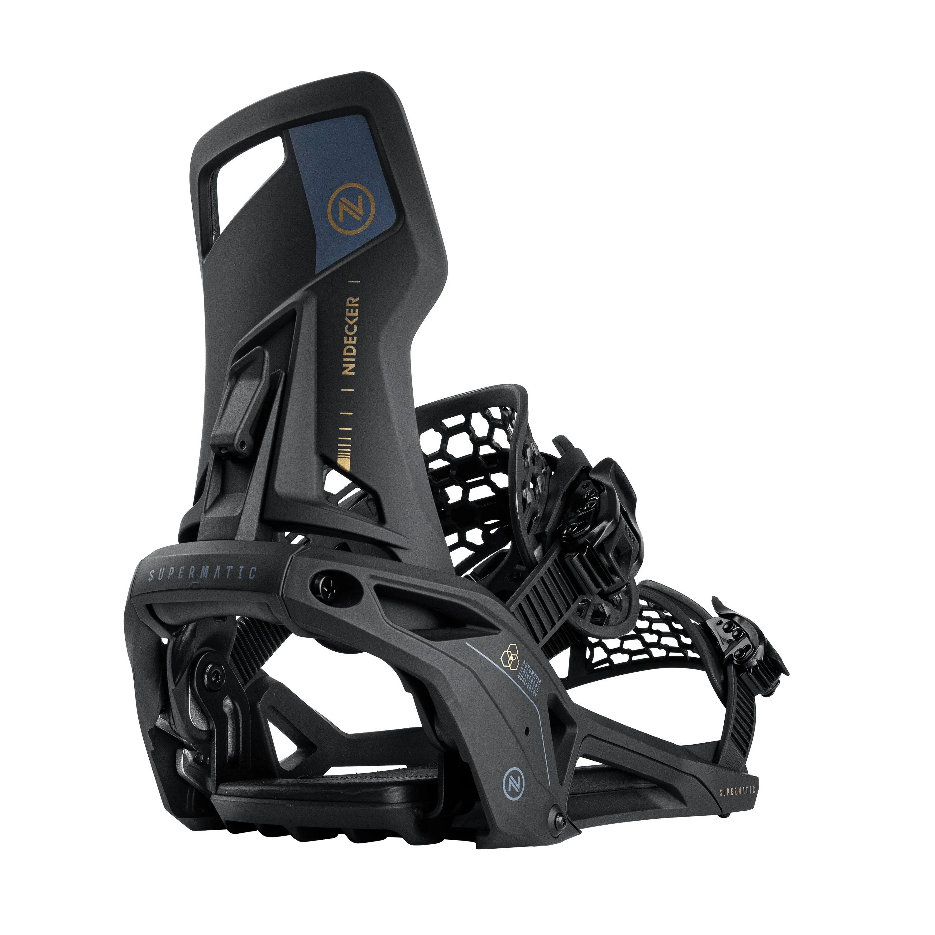 Nidecker Supermatic Snowboard Bindings Black M