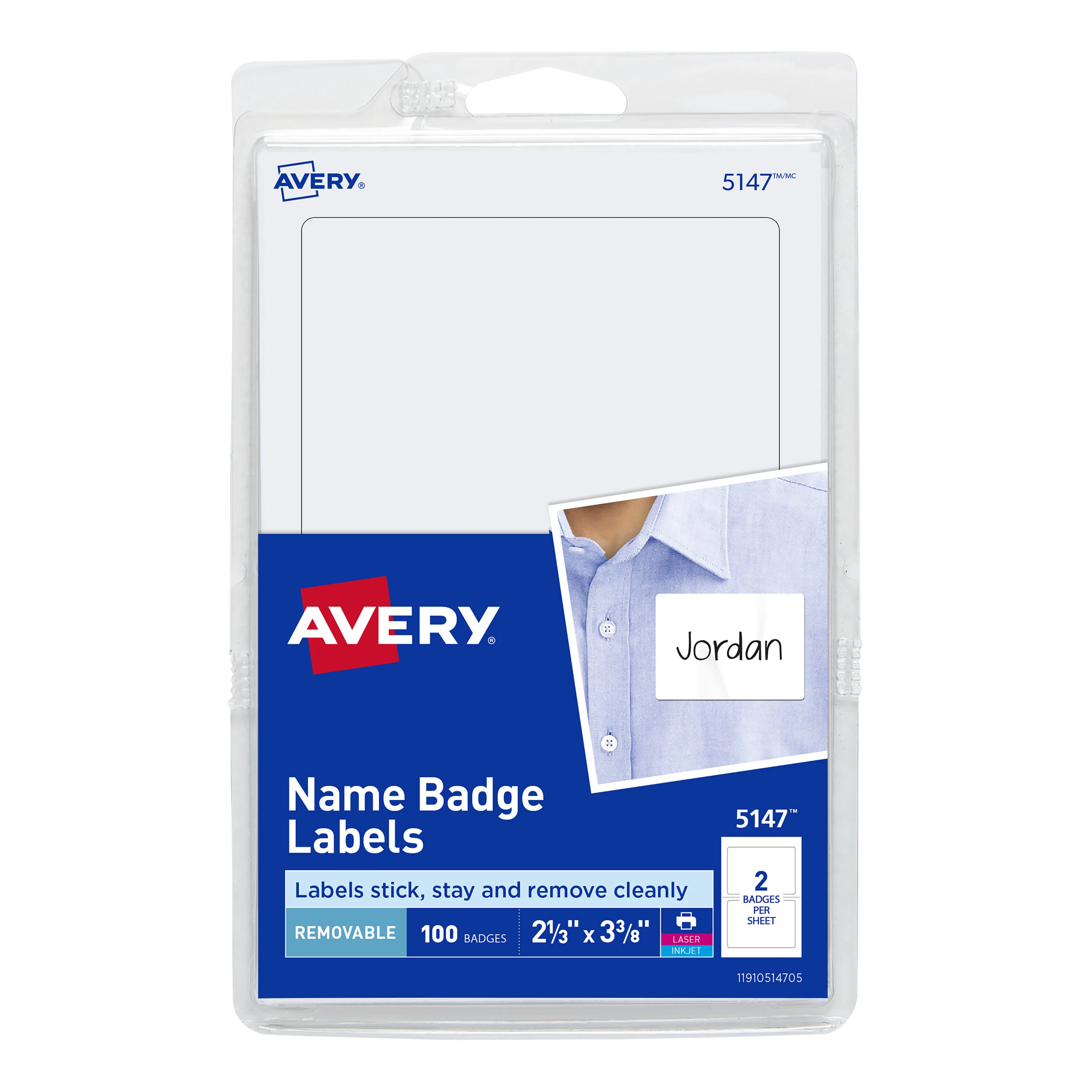 Avery Printable Adhesive Name Badges