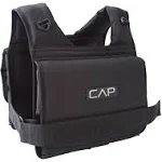 CAP Barbell Adjustable Weighted Vest | Various Sizes 20-Pound Short, Black 