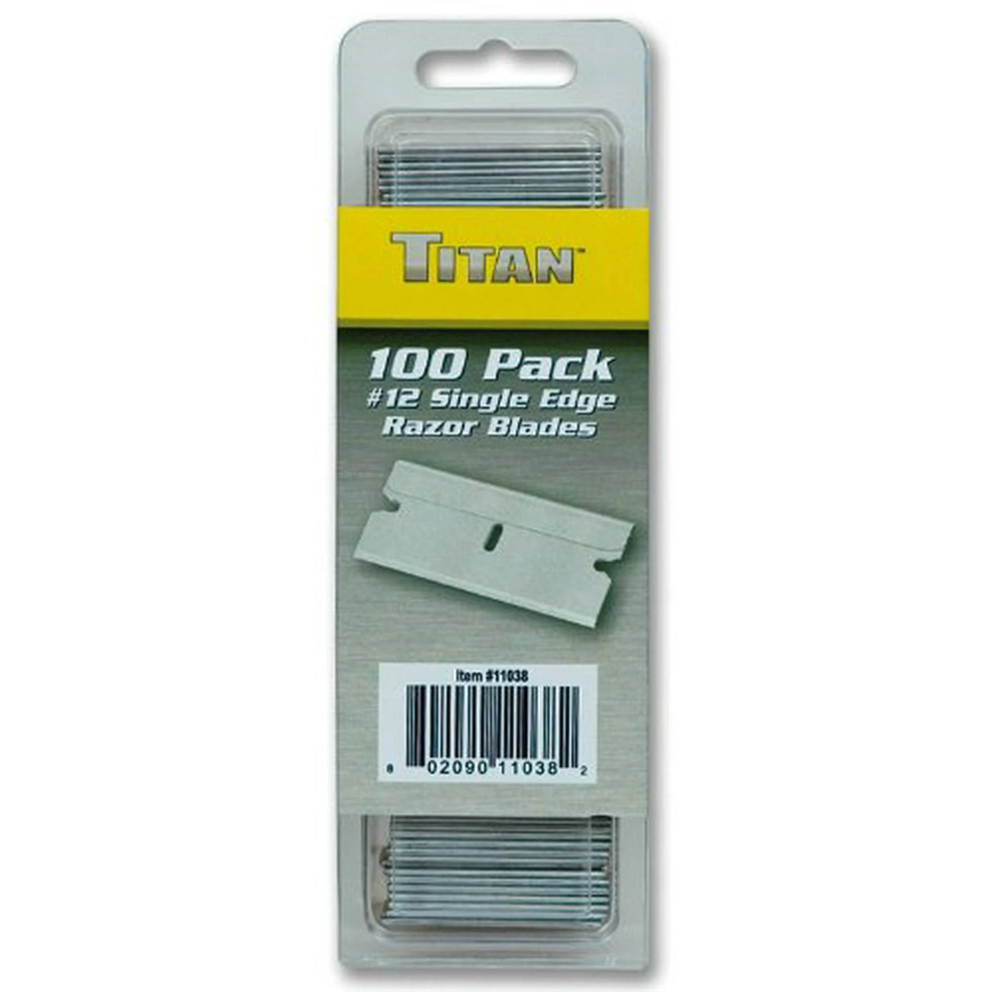 Titan 11038 Single Edge Razor Blades, 100-Piece