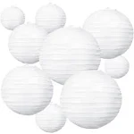 BEISHIDA 10pcs White Paper Lanterns