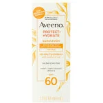 Aveeno Protect + Hydrate Face Sunscreen Lotion with SPF 60, 2.0 fl. oz