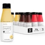 Soylent Meal Replacement Shake, Banana Split Variety Pack, Contains 20g Complete Vegan Protein, Ready-to-Drink, 14 Fl Oz (Pack of 12)