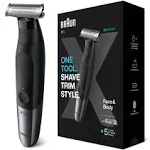 Braun Series Xt5 – Beard Trimmer, Shaver And Electric Razor For Men, Body Grooming Kit For Manscaping, Durable One Blade, One Tool For Stubble, Hair,