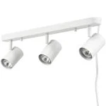 Globe Electric Dale 3-Light Matte White Plug-in Track Lighting