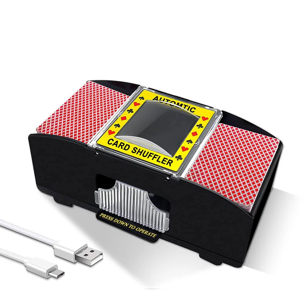 Casino Automatic Card Shuffler USB/Battery Operated for Family Party Poker/Bl...